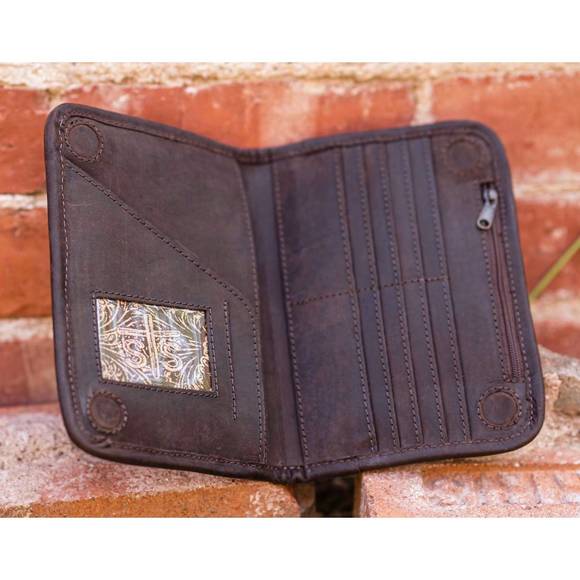 NEW STS RANCHWEAR women's magnetic wallet in crimson sun - Picture 4 of 4